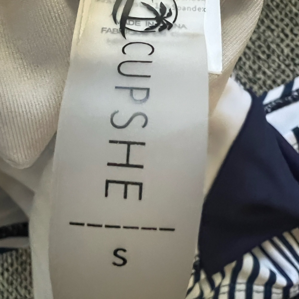 Cupshe Navy and White Striped Bikini - Picture 3 of 3